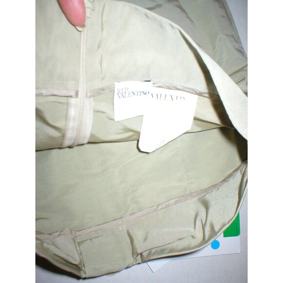 New Womens Designer RED Valentino Skirt 42 4 NWT Sable Light Brown Work Bow Ital - Picture 4 of 4